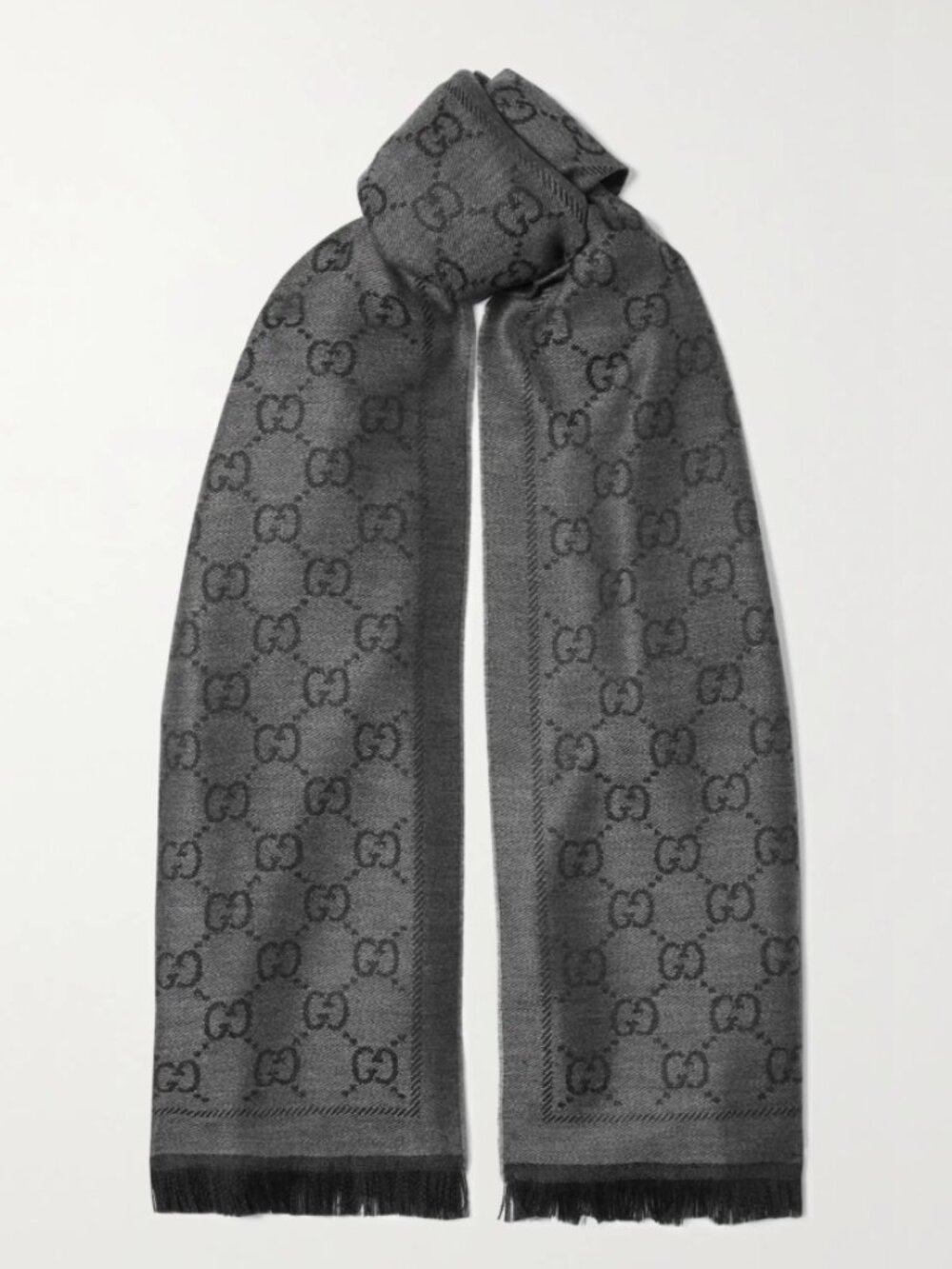 GUCCI Black/Grey Scarf